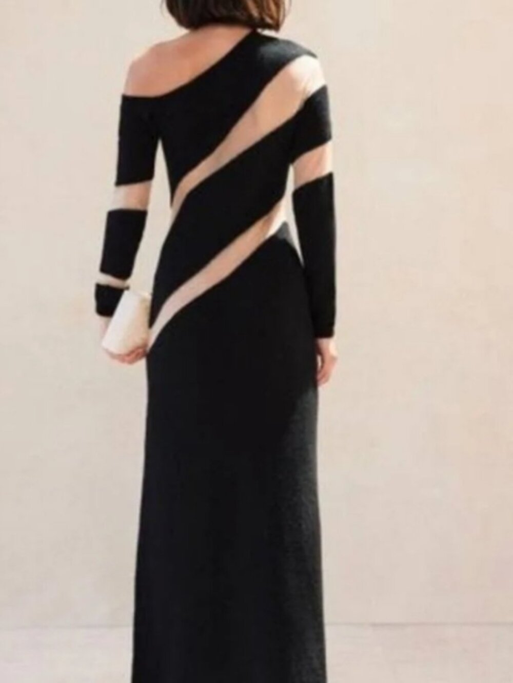 CULT GAIA Nessa Mesh Wave One-Shoulder Dress sz small NWT - Picture 2 of 6